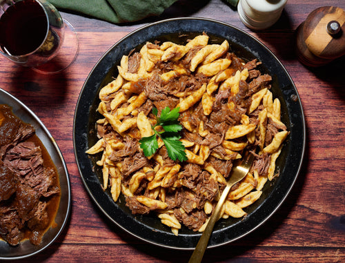 Scissor pasta beef cheek ragu recipe
