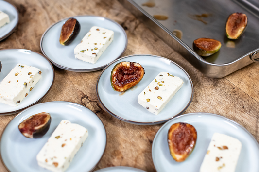 MKR Recipe: Fig leaf semi-freddo with grilled figs and Pedro Ximenez syrup