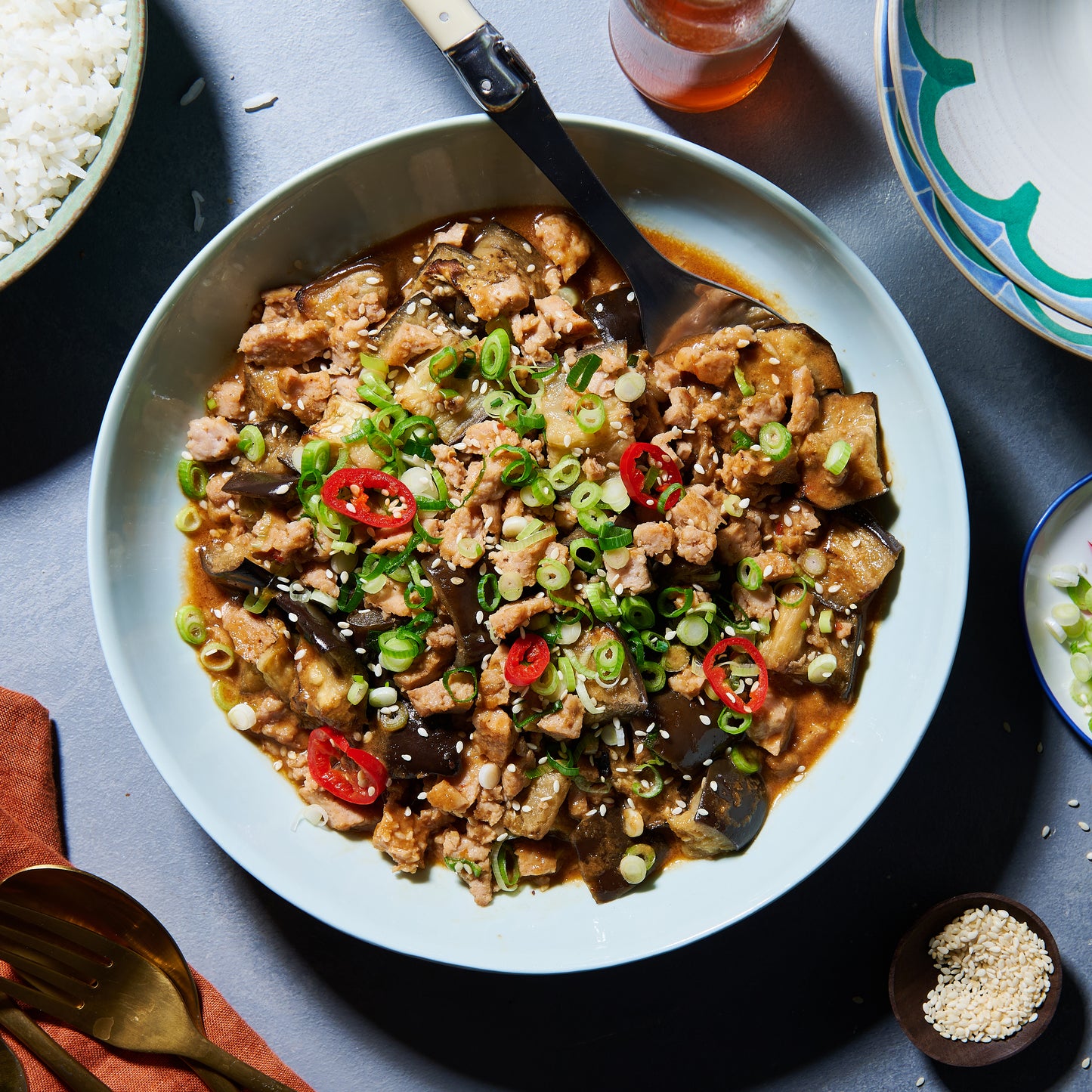 Mapo eggplant with pork