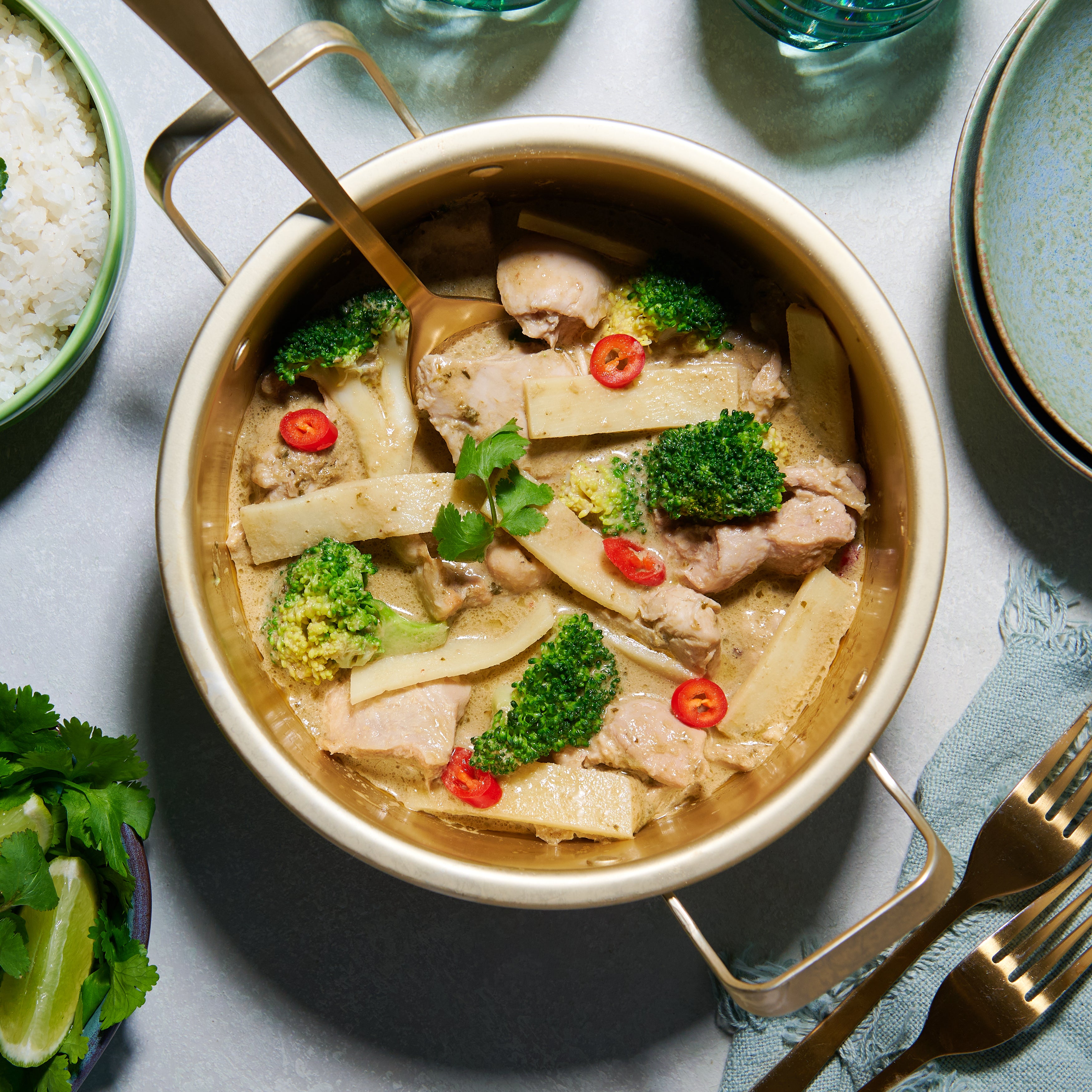 Thai green chicken curry