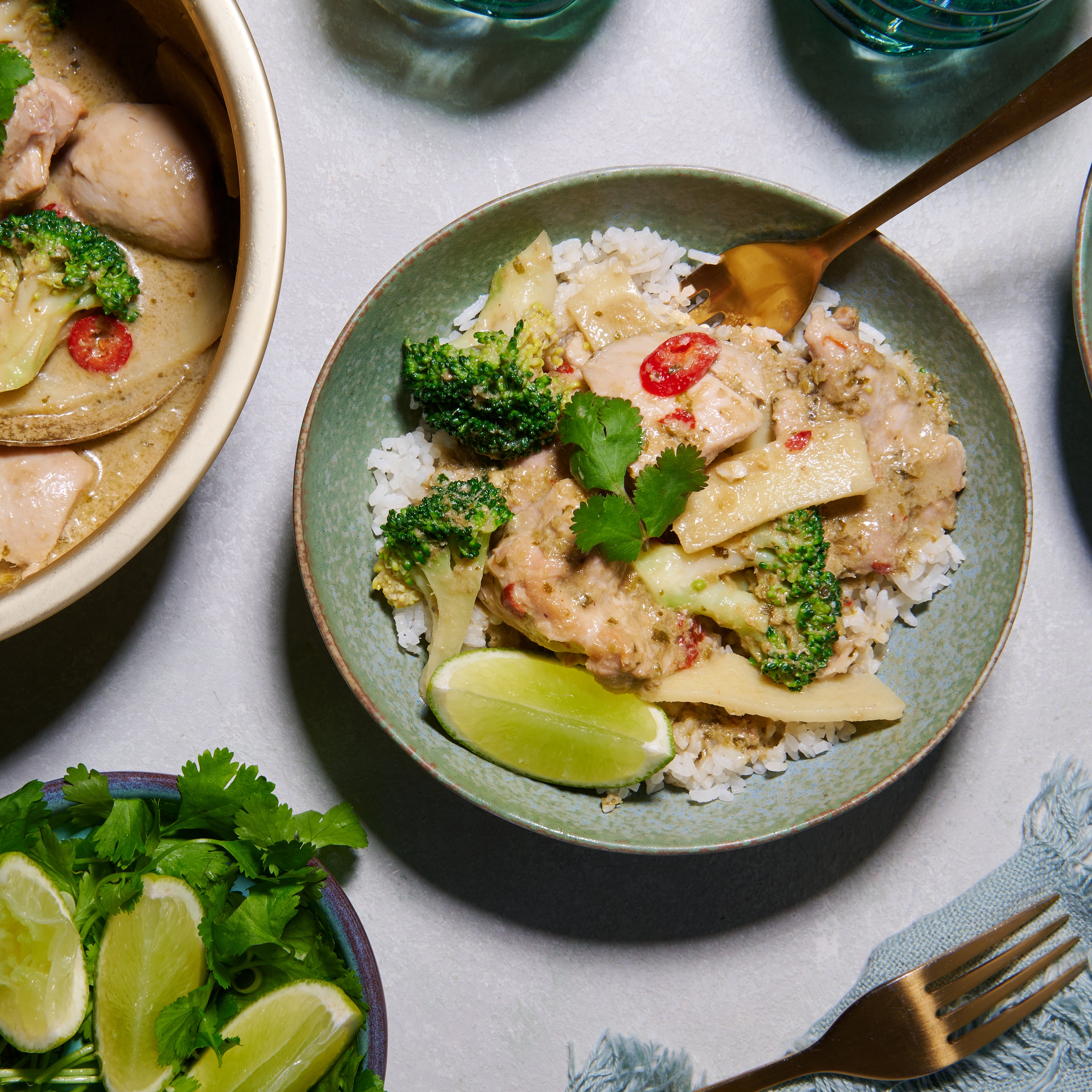 Thai green chicken curry