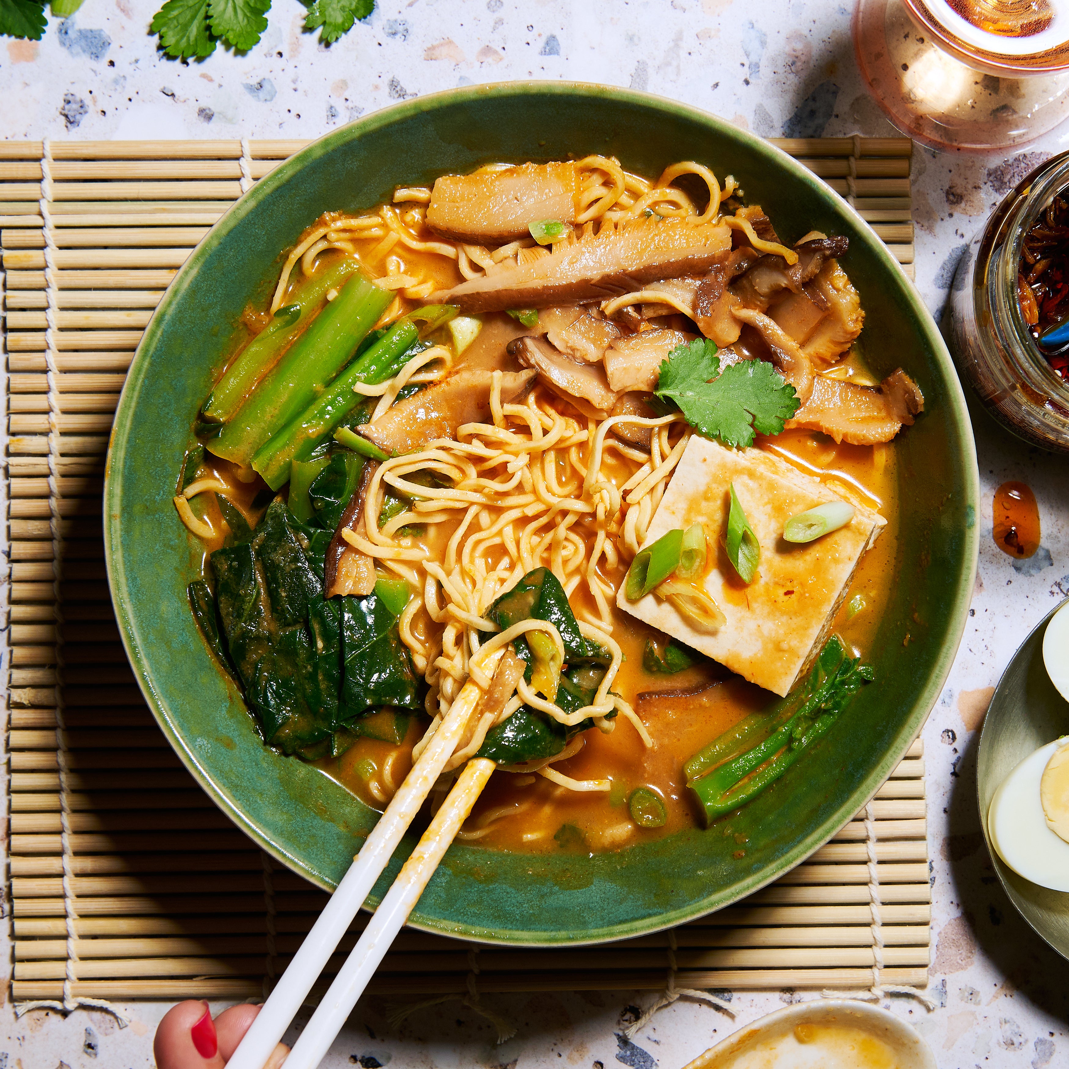 Shiitake Mushroom and Tofu Miso Ramen
