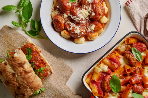 3 ways with our Italian meatballs