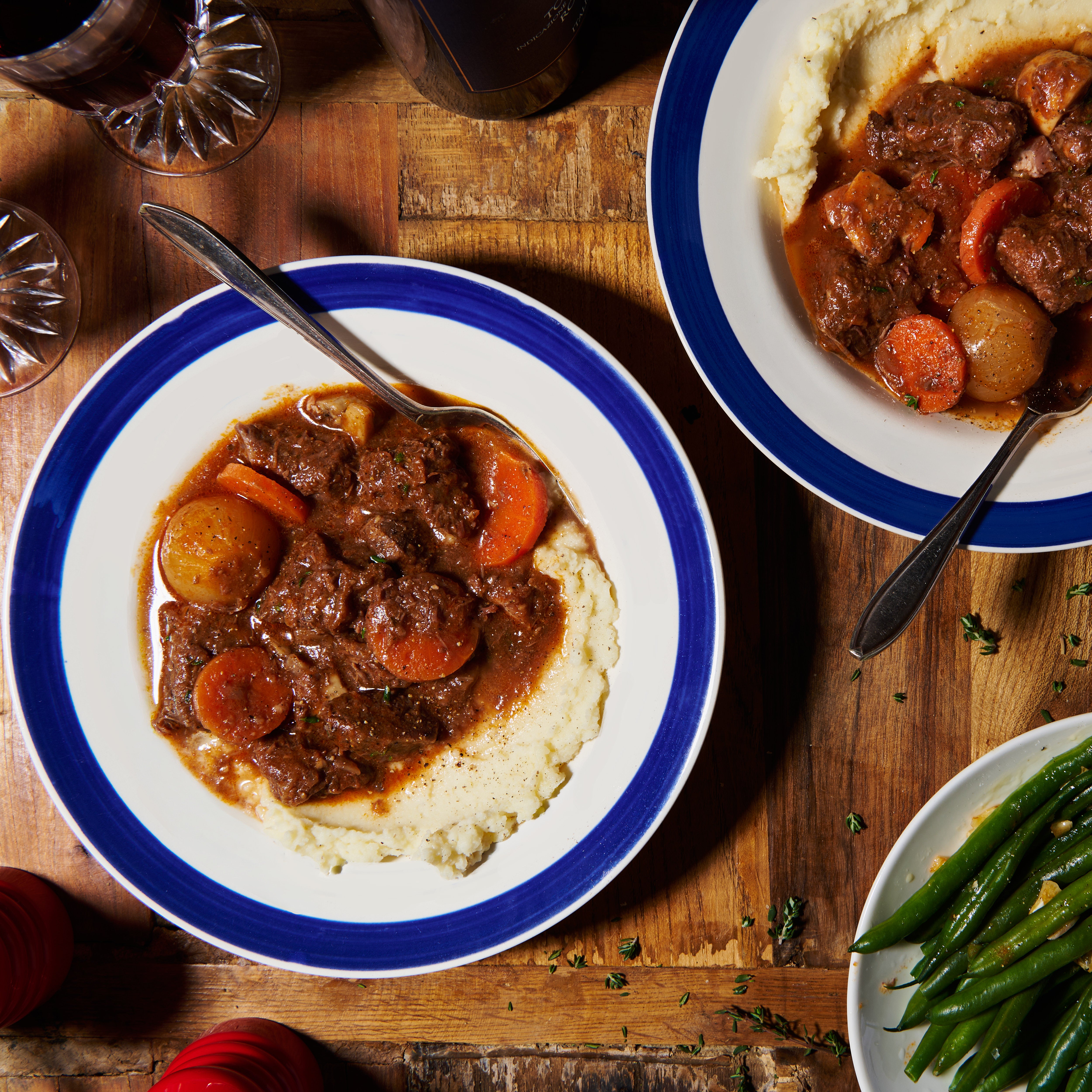 Boeuf Bourguignon on a plate