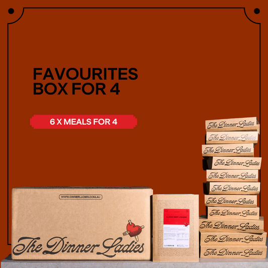The Dinner Ladies favourites box for 4