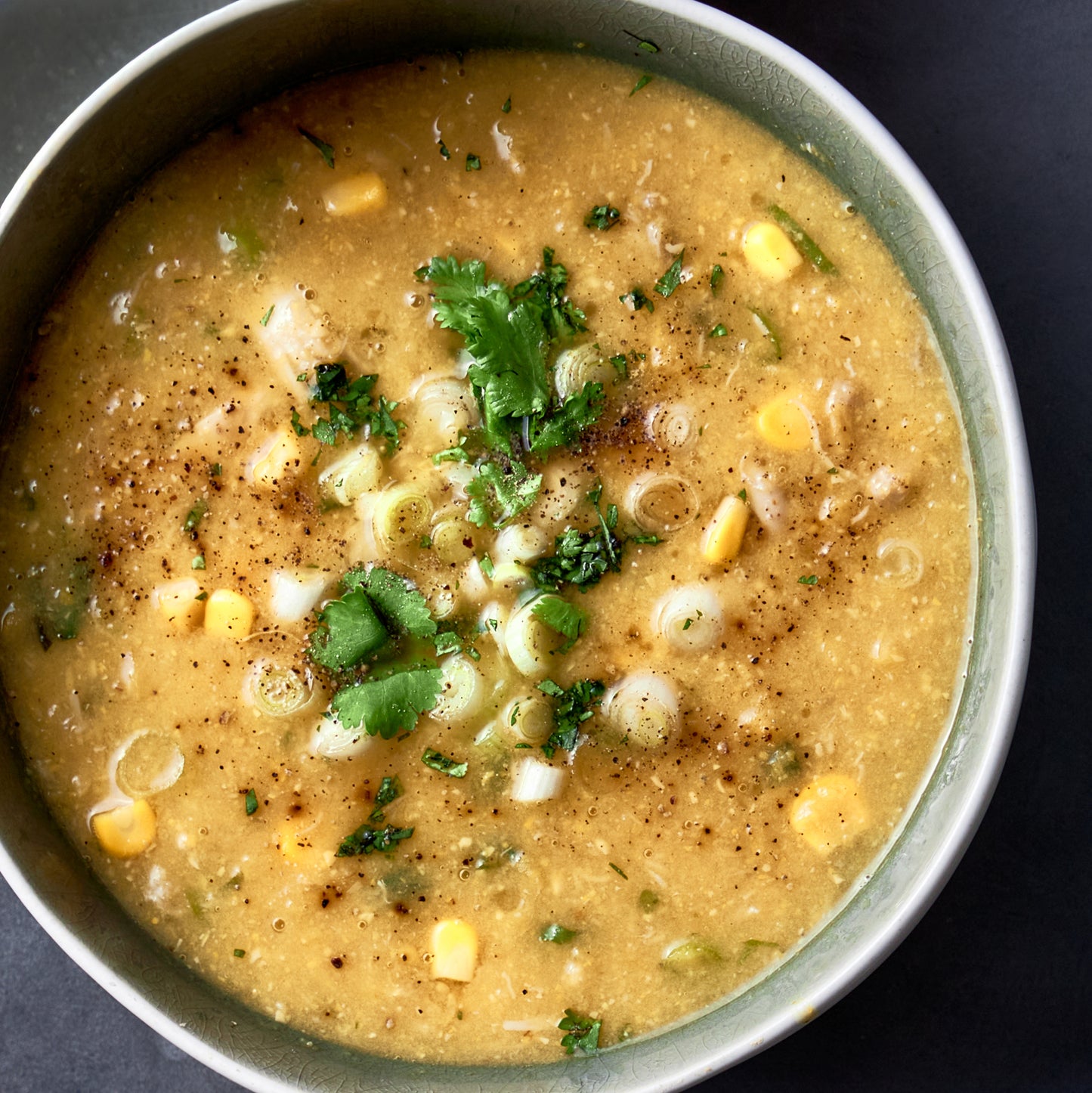 Chicken and sweet corn soup