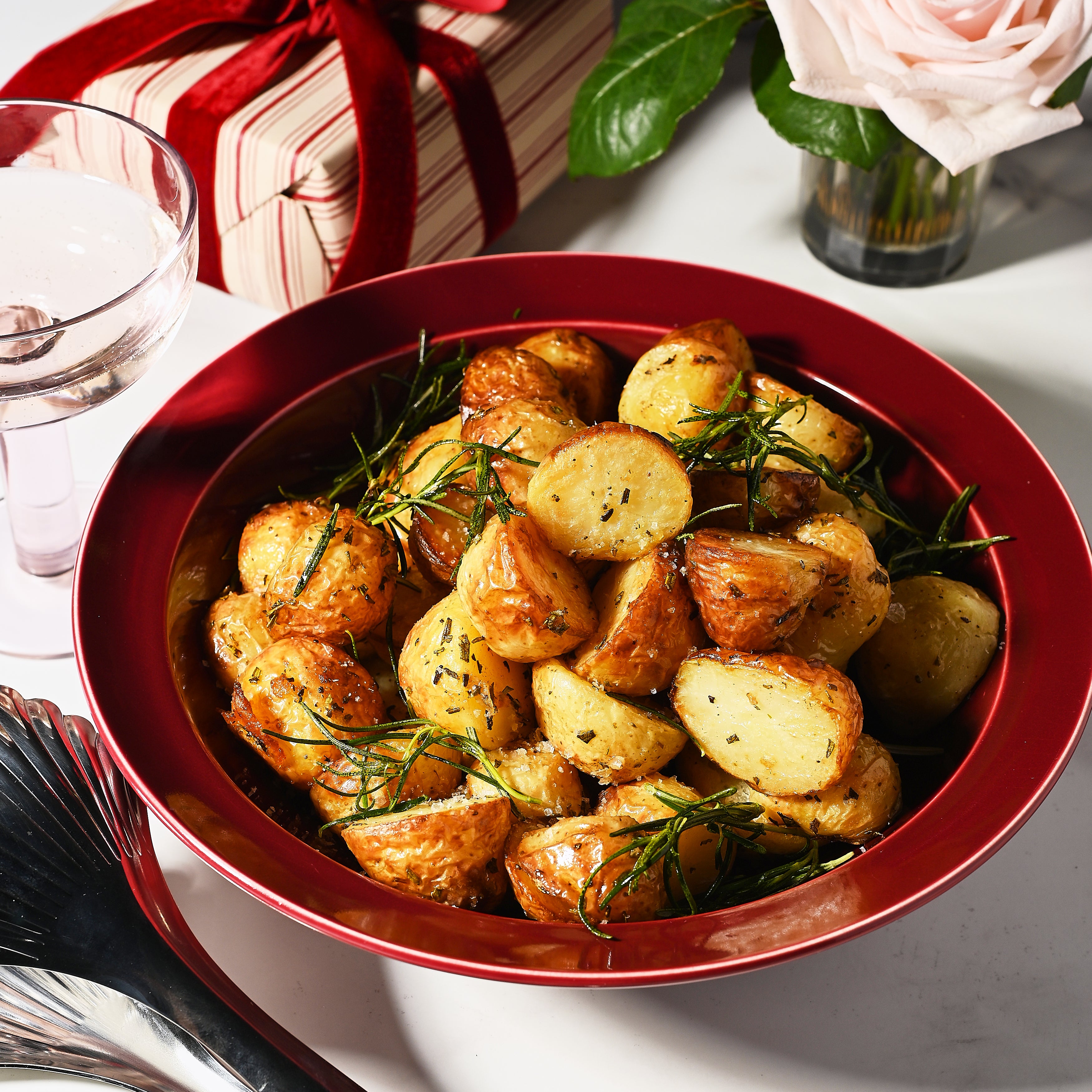 Christmas Duck Fat Potatoes