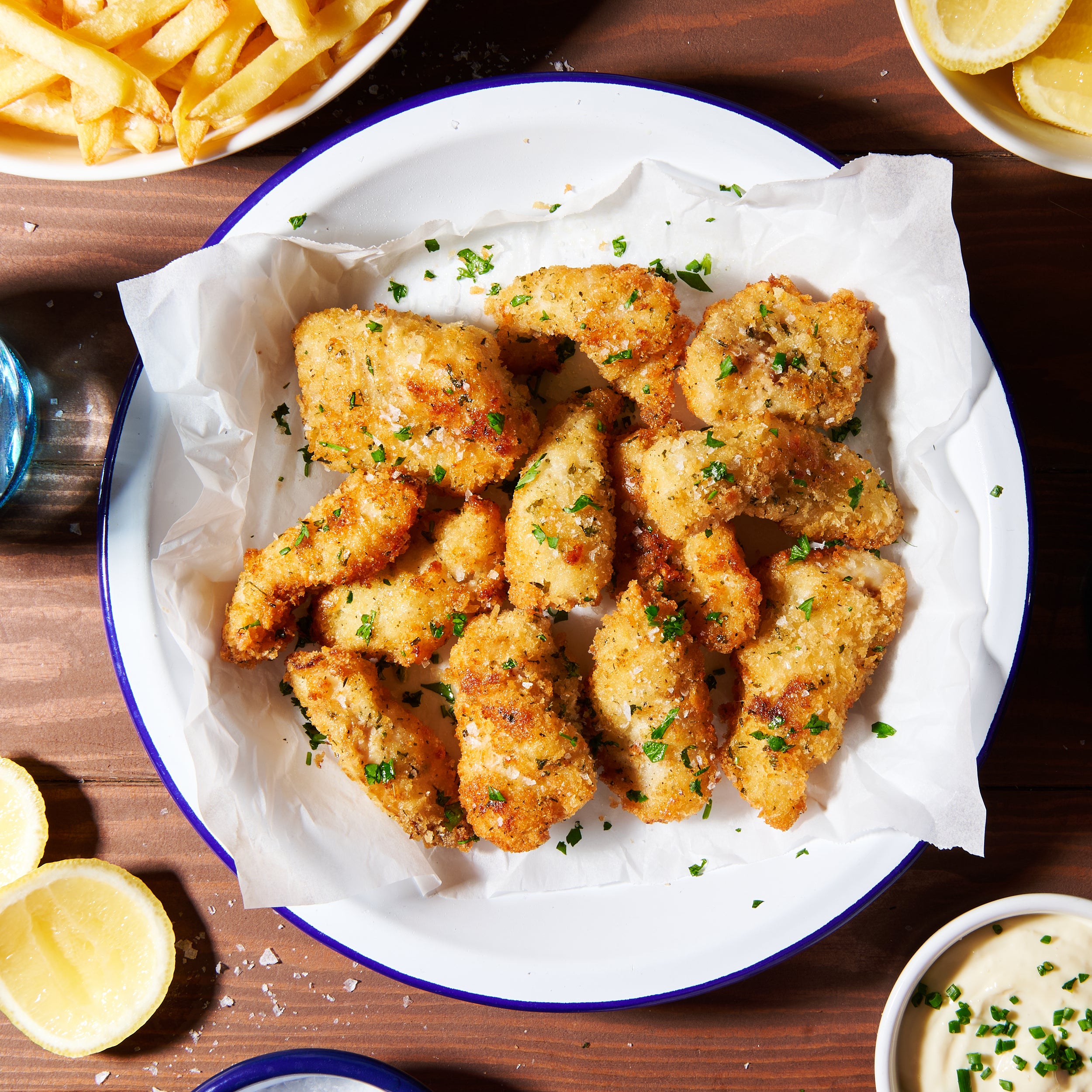 Herby crumbed fish fillets