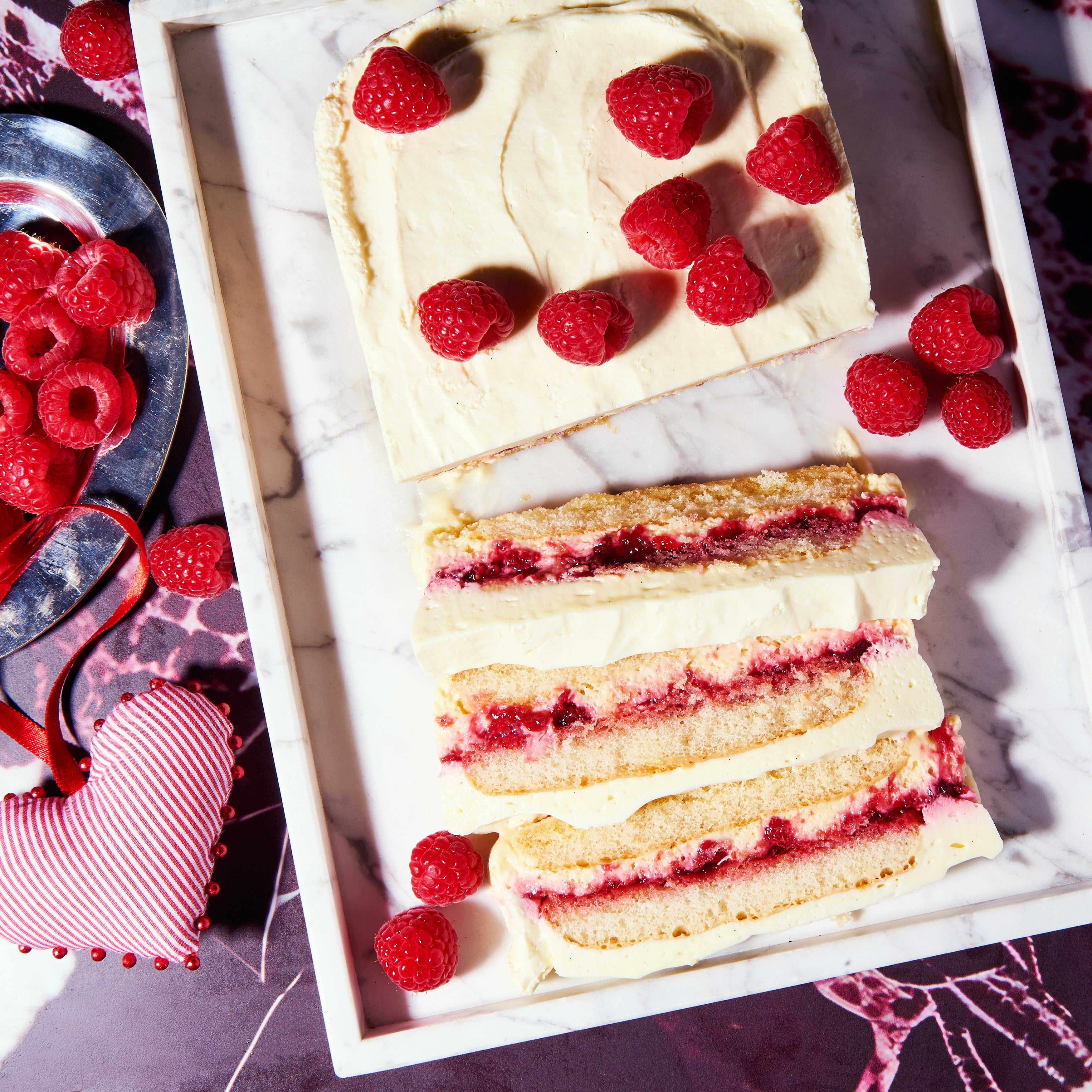 Lemon curd and raspberry tiramisu