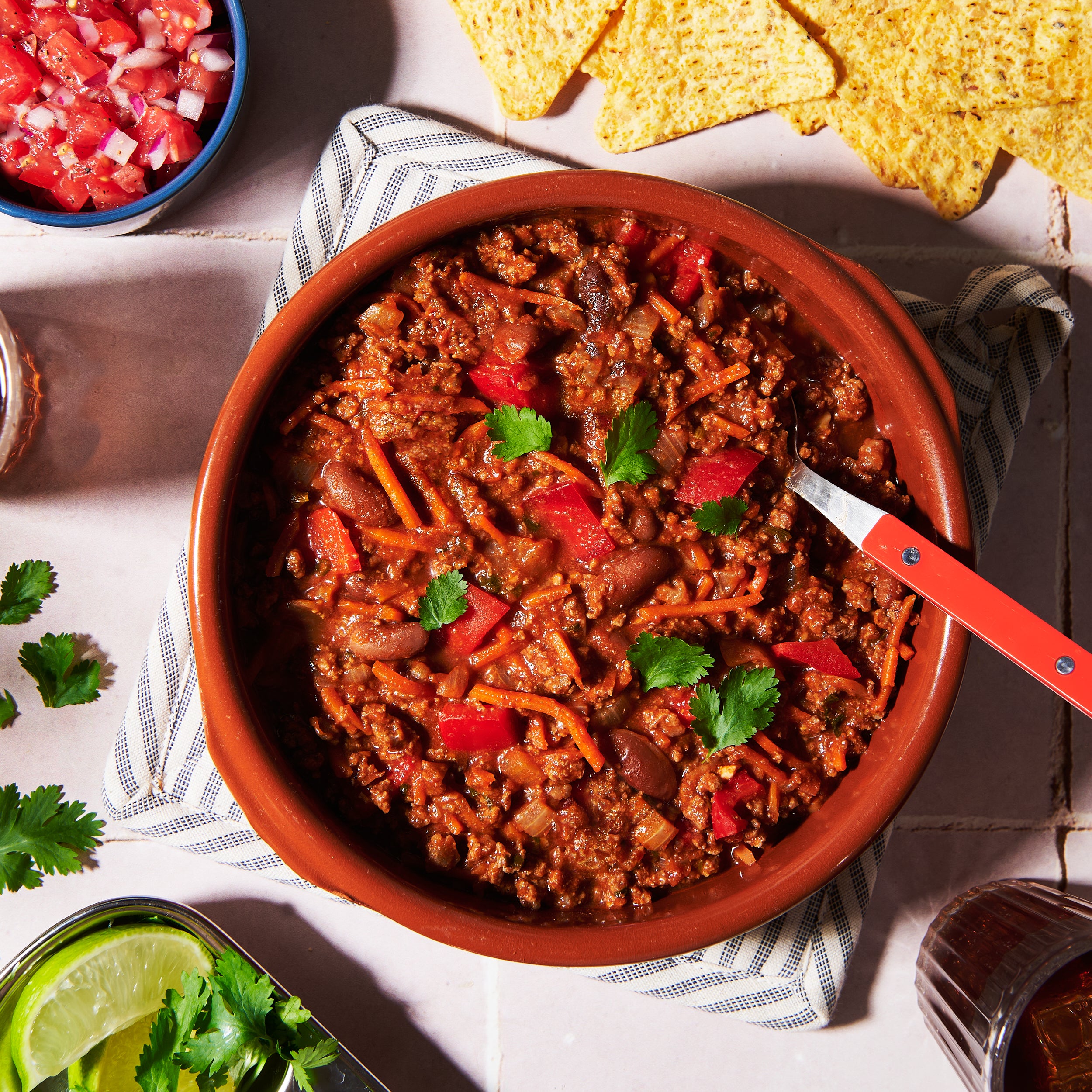 Mexican beef and beans 