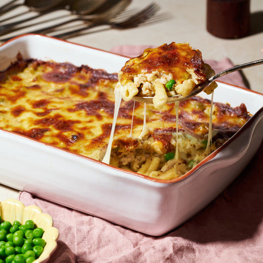 Smoked chicken pasta al forno