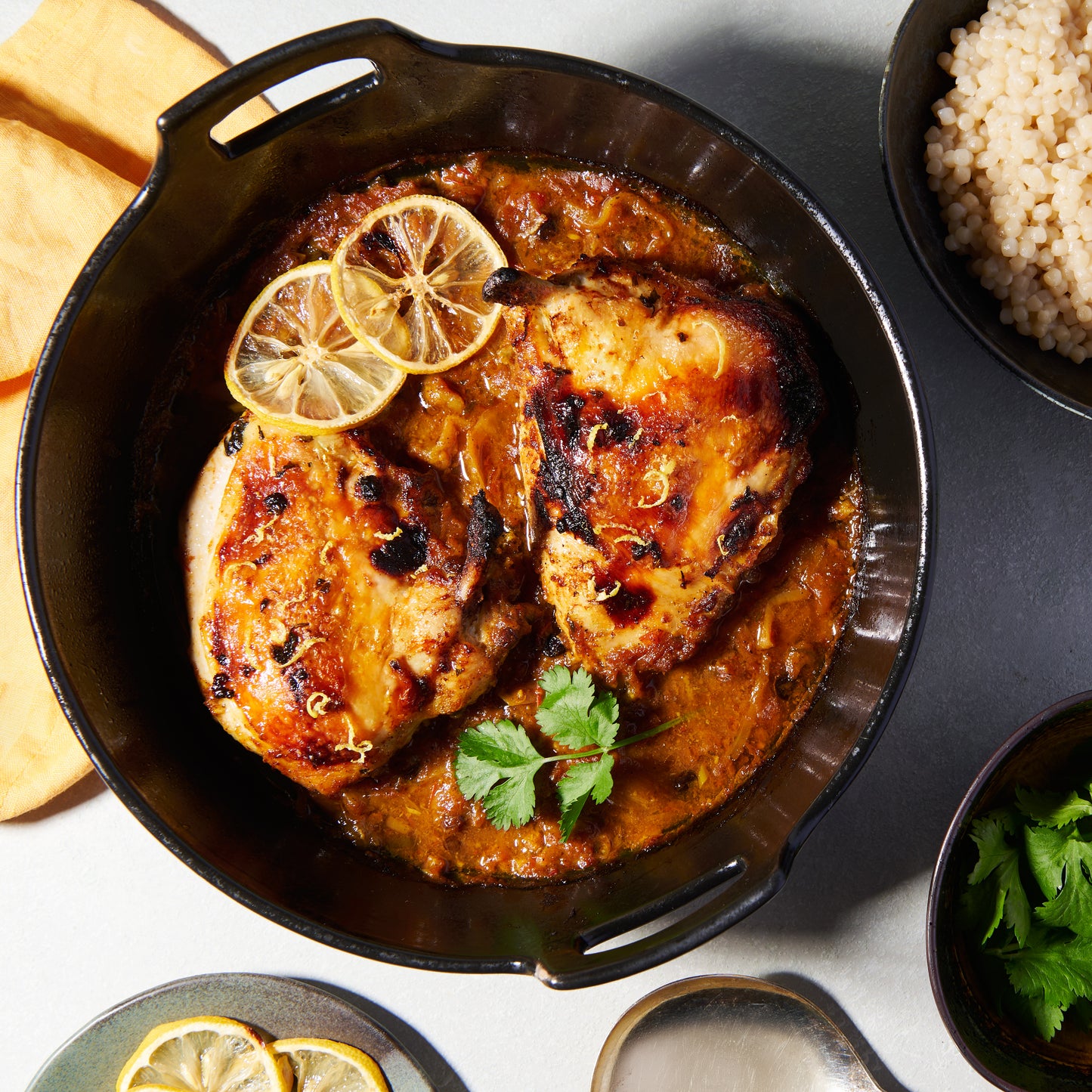 Syrian chicken with honey, lemon and ginger 