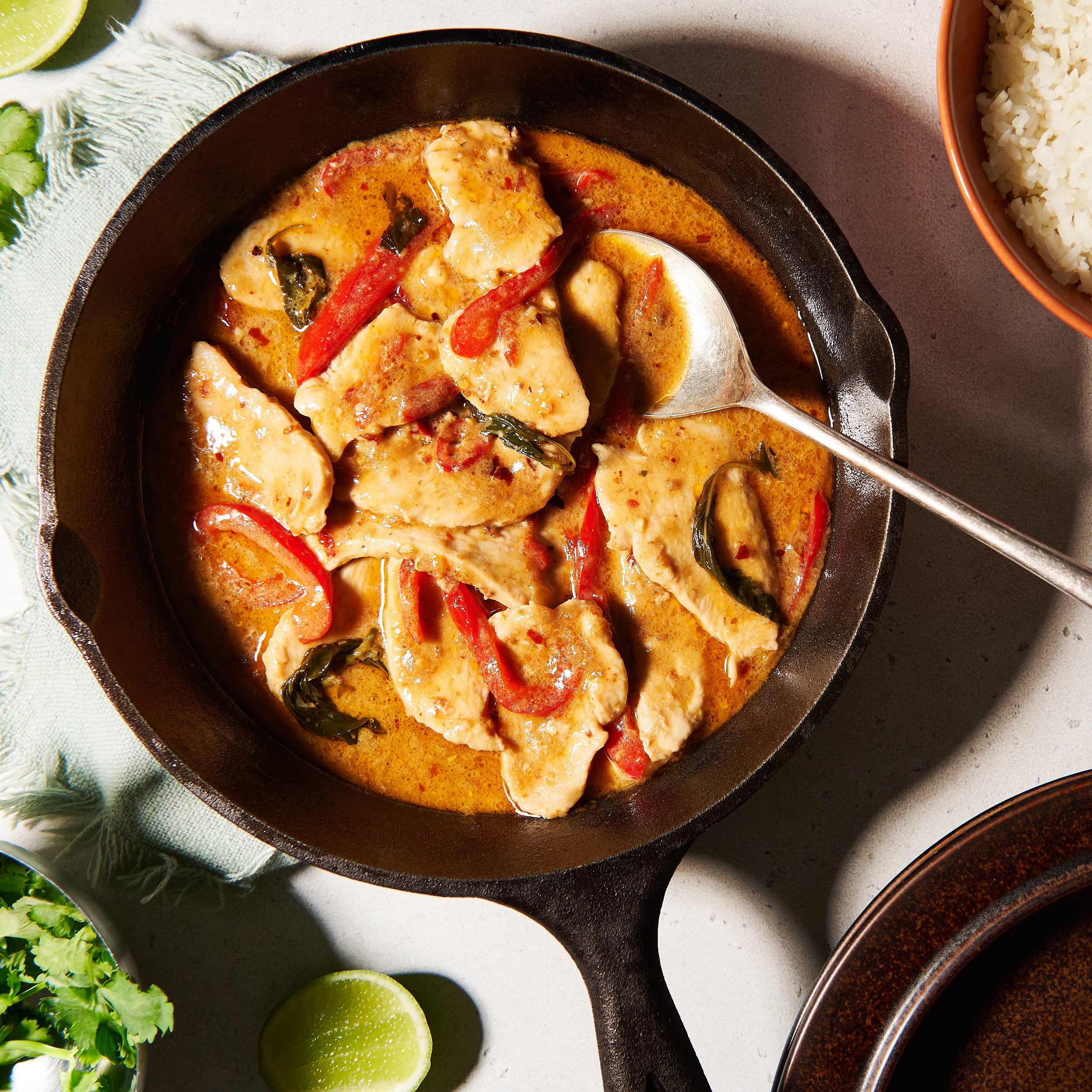 Chilli Jam Chicken in pan 