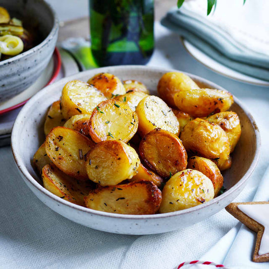 Duck fat potatoes with garlic and rosemary