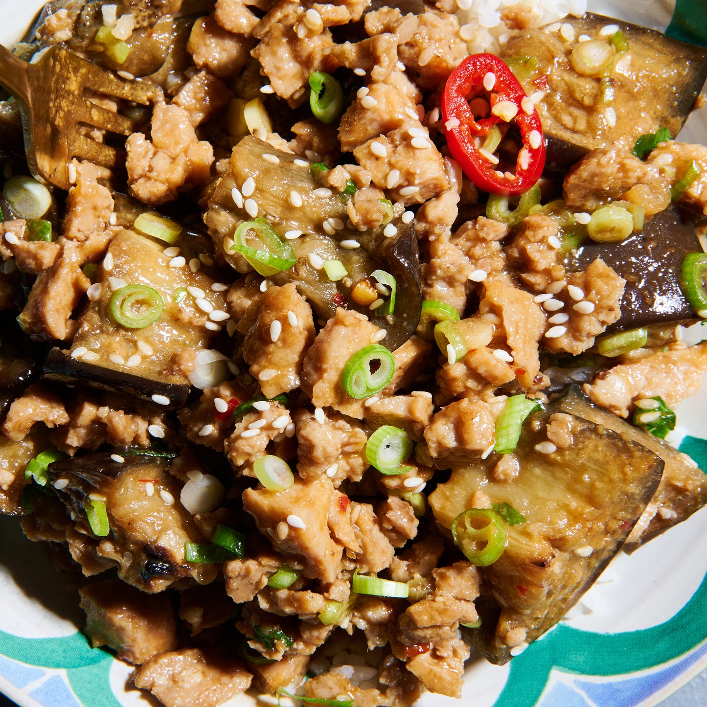 Mapo eggplant with pork