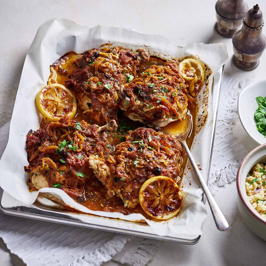 Syrian chicken with honey, lemon and ginger