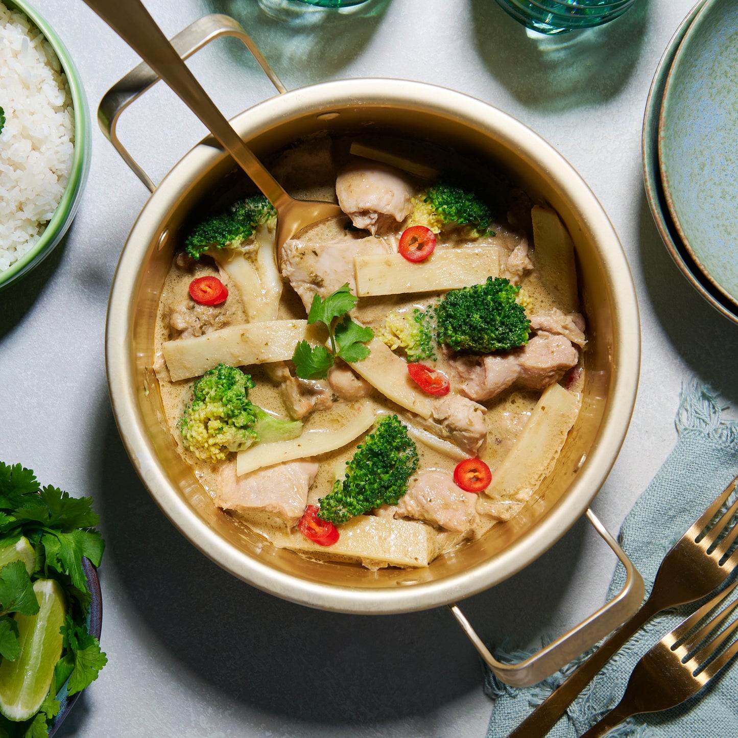 Thai green chicken curry