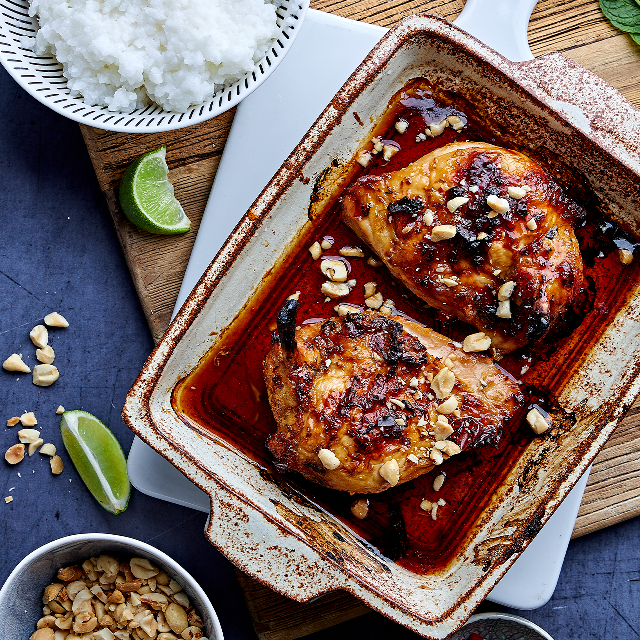 Vietnamese caramel and lemongrass chicken